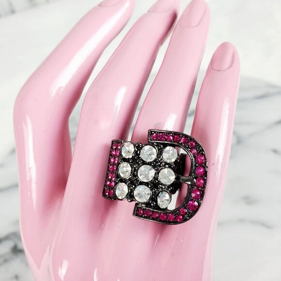 Crystal Buckle Stretch‎ Ring - Picture 9 of 10